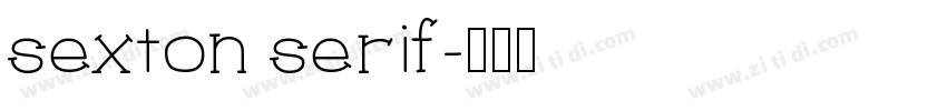sexton serif字体转换